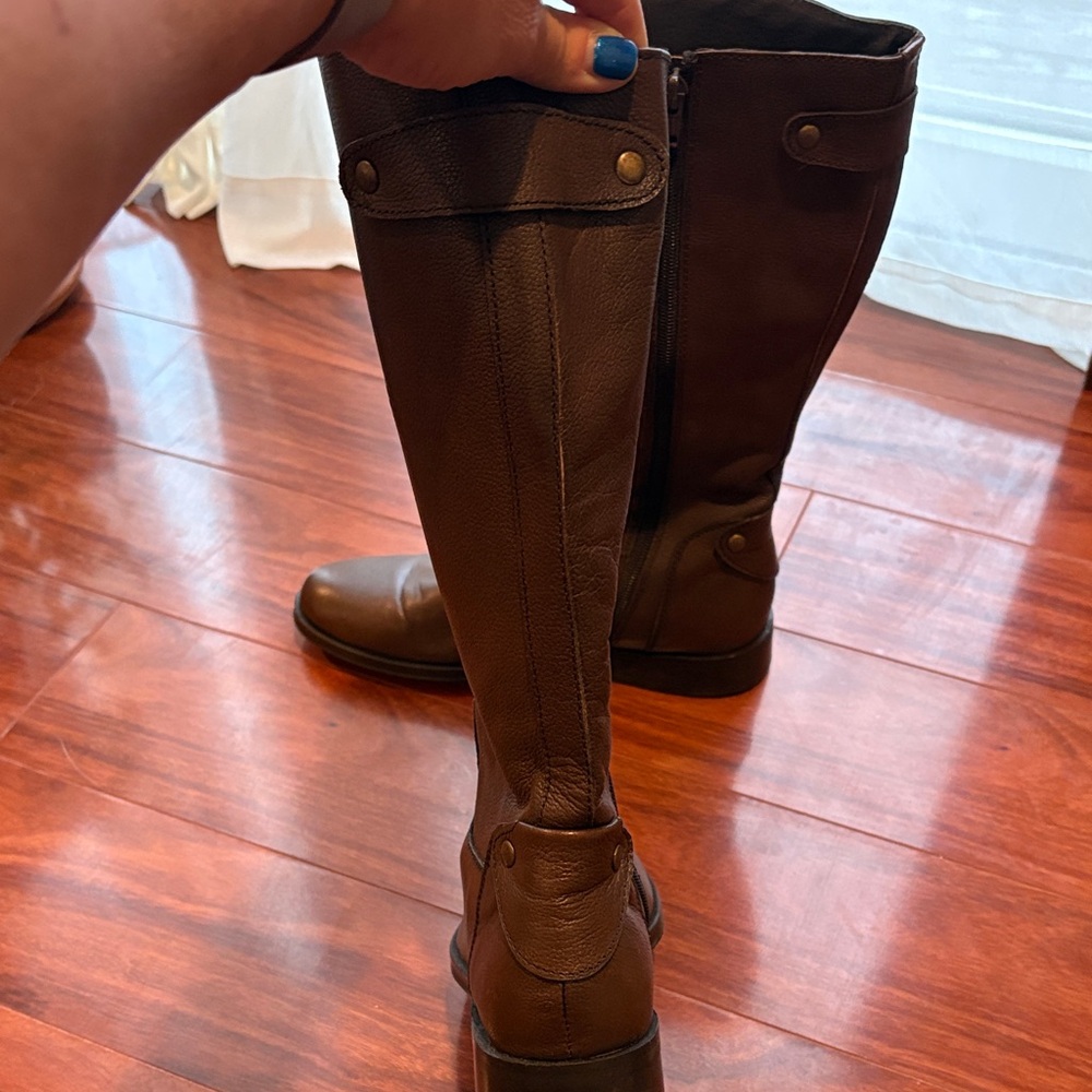 Brown Leather Riding Boots - Picture 2 of 5